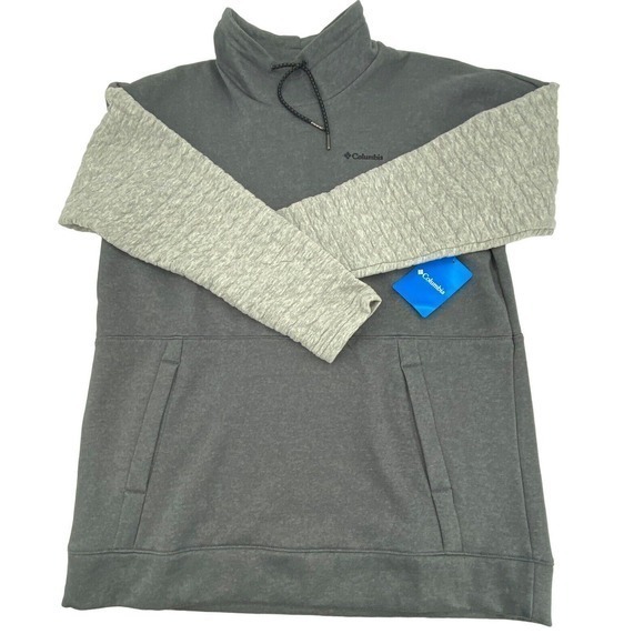 NEW Columbia Sunday Summit Oversized Grey Funnel Neck Women’s Sweatshirt Size L - Picture 8 of 16